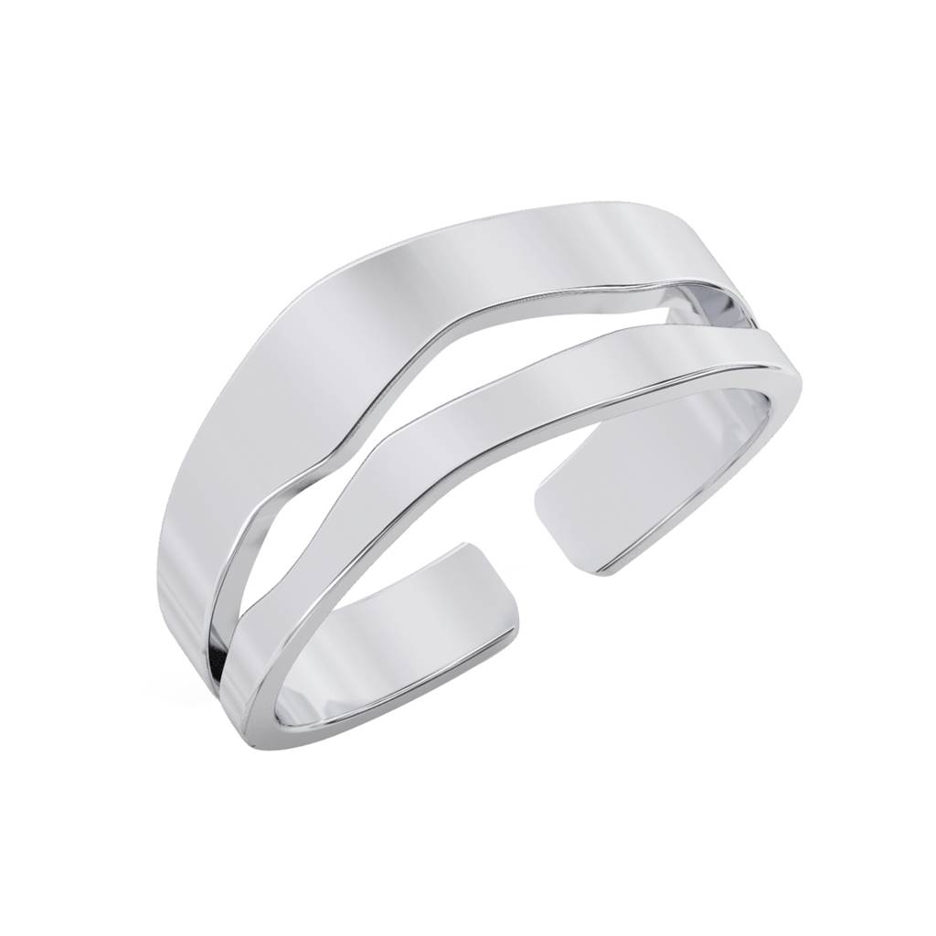 Clara Pure 925 Sterling Silver Casual Wear Adjustable Thumb Band Finger Ring For Women & Girls : CSFR73