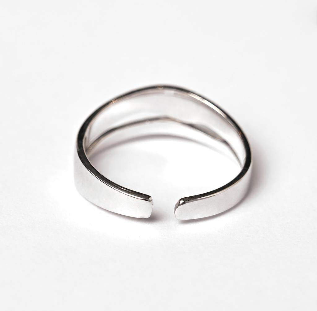 Clara Pure 925 Sterling Silver Casual Wear Adjustable Thumb Band Finger Ring For Women & Girls : CSFR73