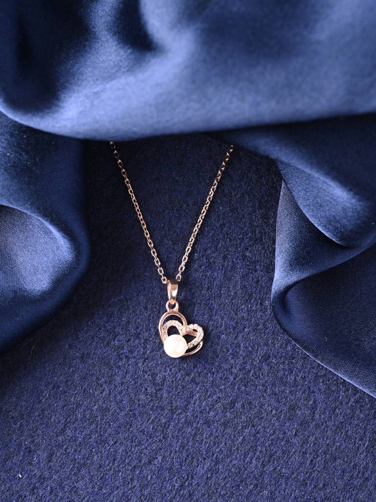 925 Sterling Silver Rose Gold Plated Swiss Zirconia Adah