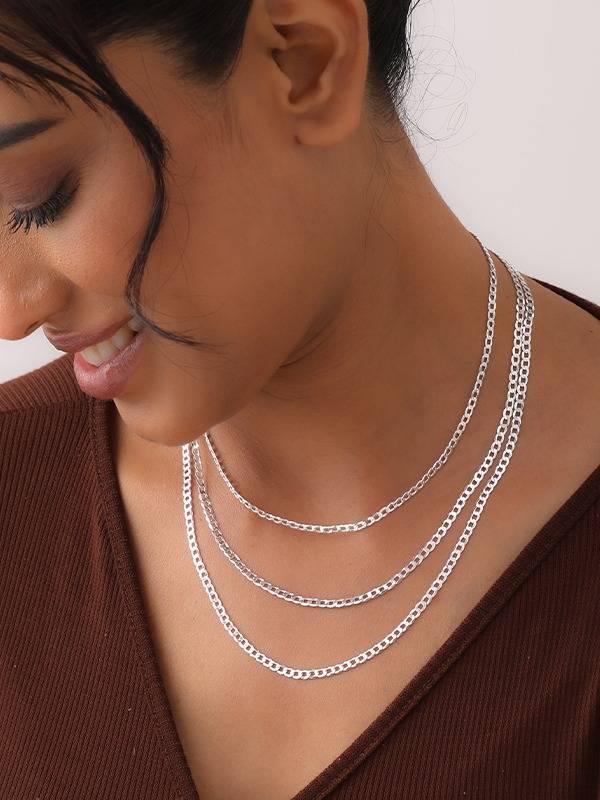 Italian Flat Cuban Link Chain : CUF80N6CS18INFL