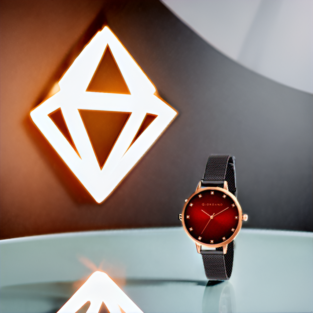 Analog Wrist Watch For Women Stylish Metal Strap With Water Resistant 3 Hand Mechanism For Girls & Ladies To Comp : GD-4208-55