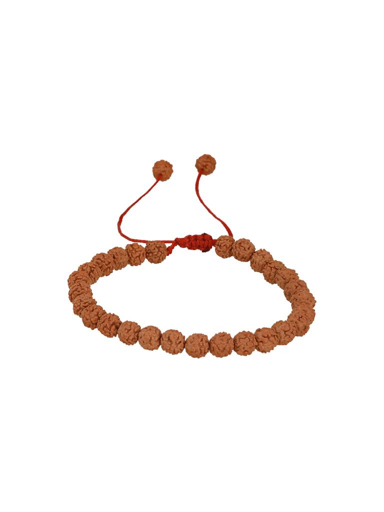 Authentic 5 Mukhi Rudraksha Bracelet With Adjustable Red Thread : STBR8203