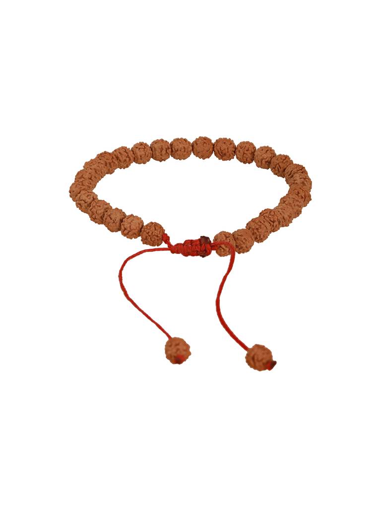 Authentic 5 Mukhi Rudraksha Bracelet With Adjustable Red Thread : STBR8203