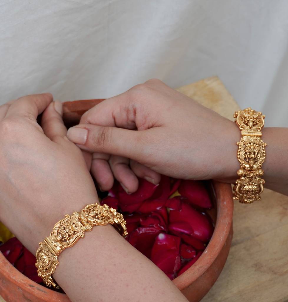 Lakshita Temple Bangle Set : PR-178B