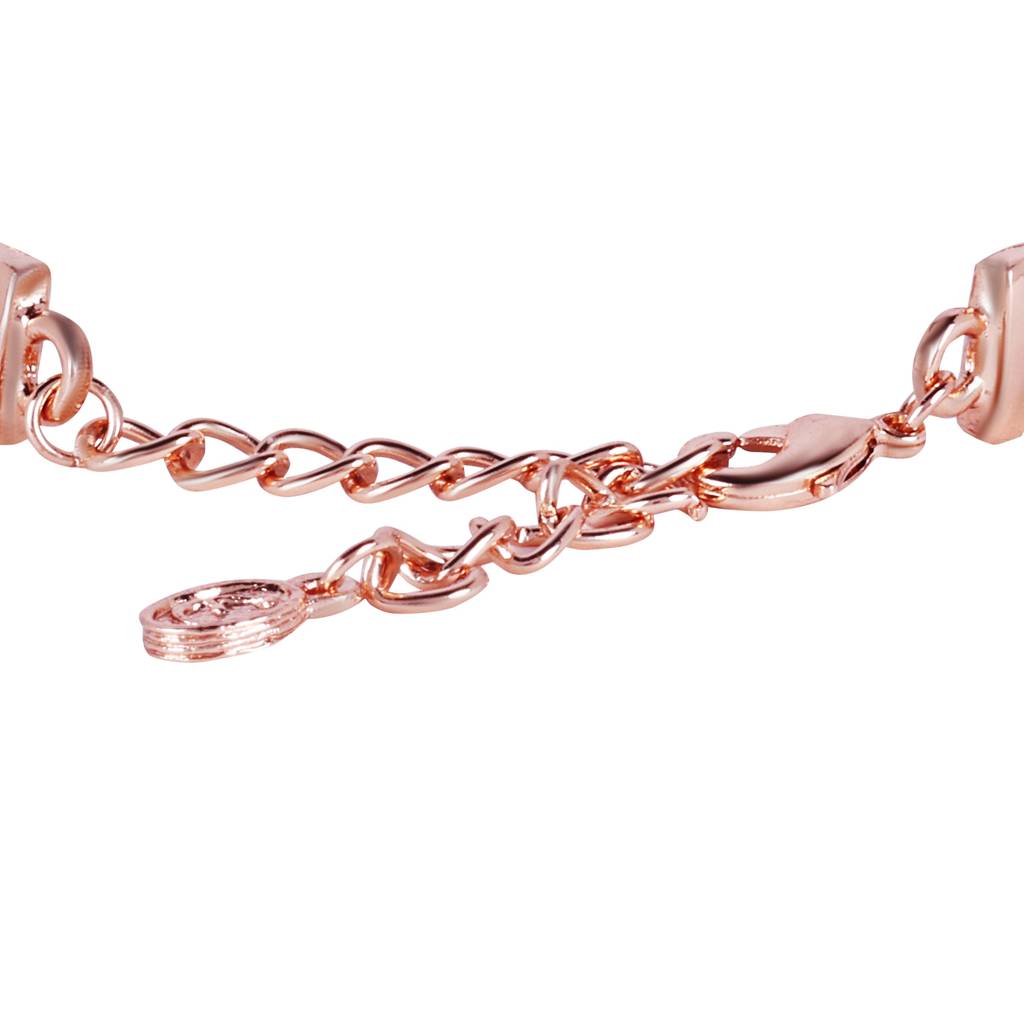 Exclusive Rose Charm Bracelet For Women: Intricately Rose Motifs With Luxurious Finish : AD-112-RGWEBR