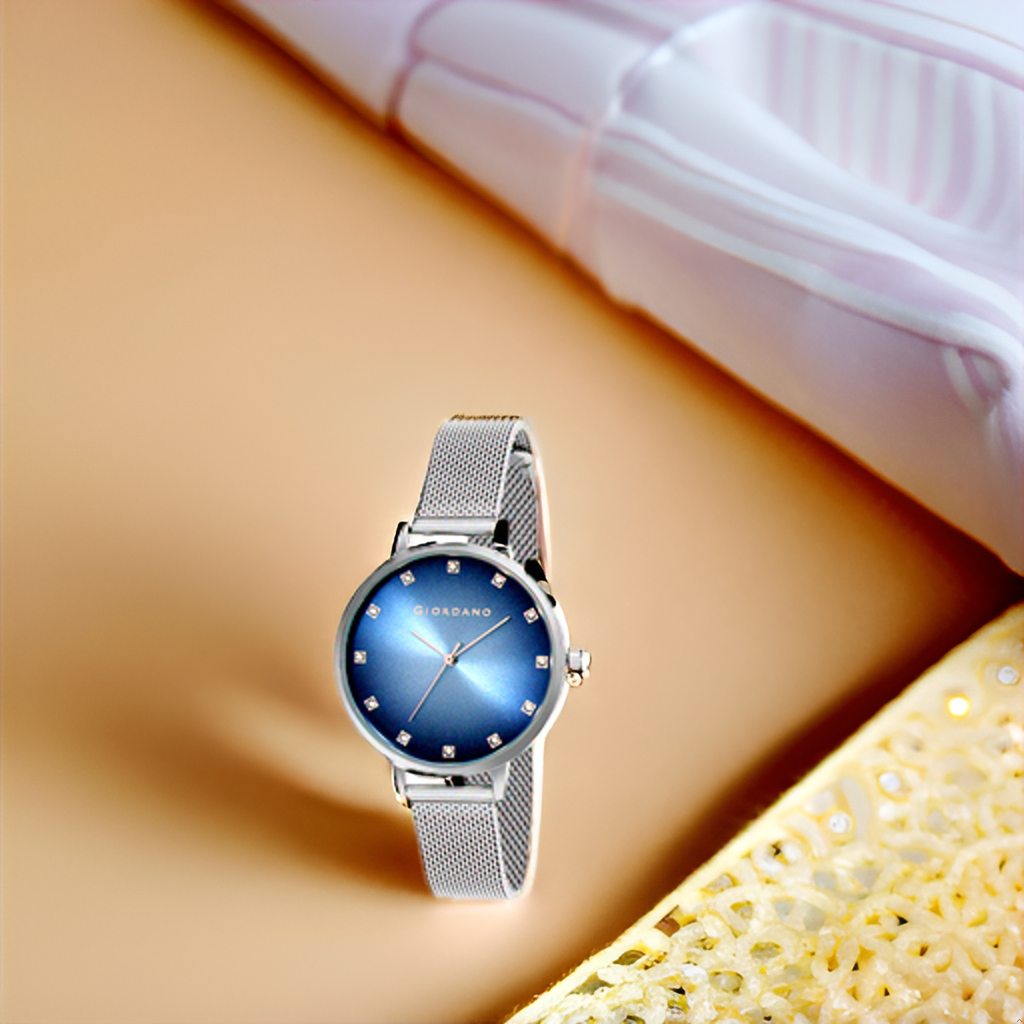 Analog Wrist Watch For Women Stylish Metal Strap With Water Resistant 3 Hand Mechanism For Girls & Ladies To Comp : GD-4208-11