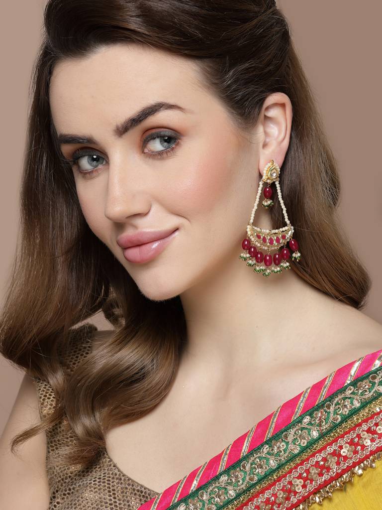 Laal Shaan Drop Earring : DGED23037