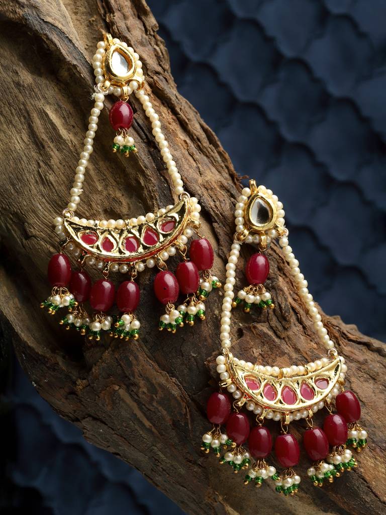 Laal Shaan Drop Earring : DGED23037