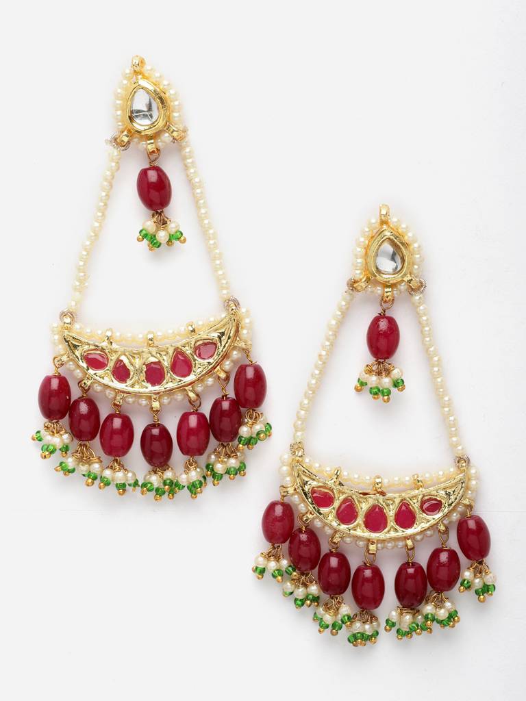 Laal Shaan Drop Earring : DGED23037