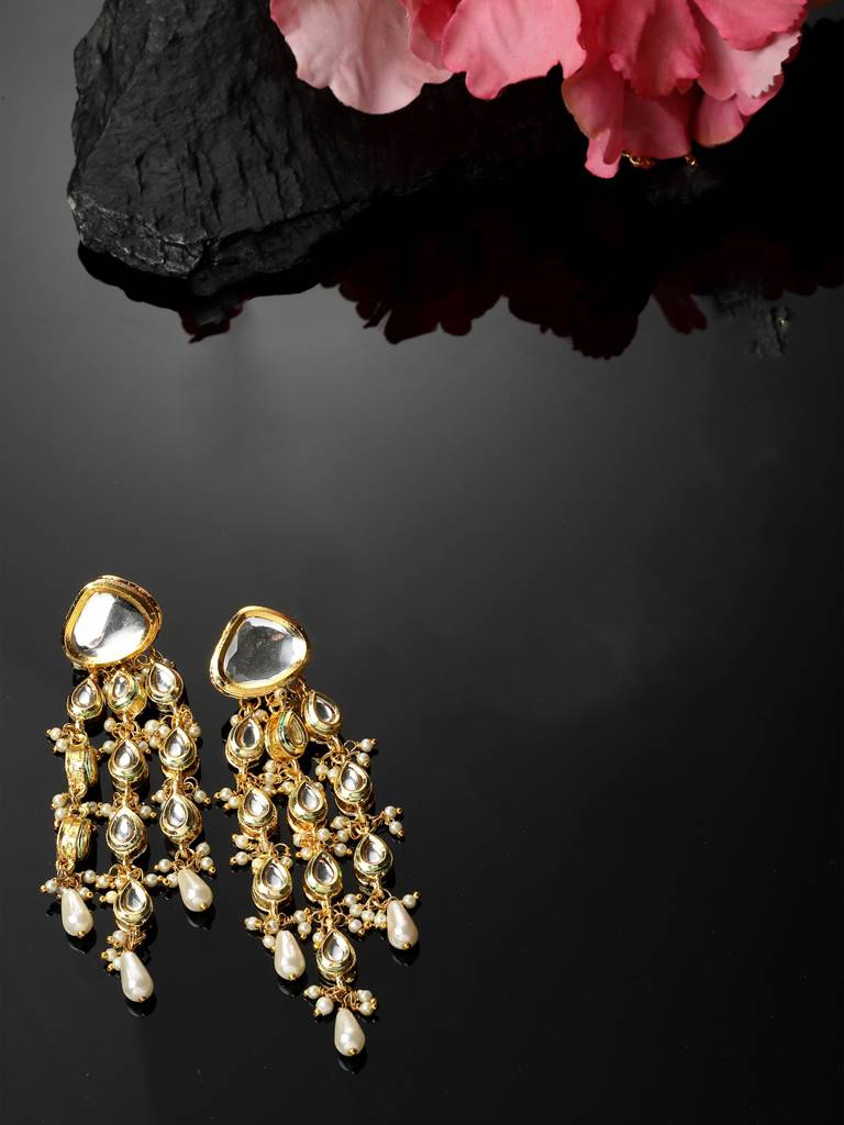 Zard Shikar  Drop Earring : DGED23043