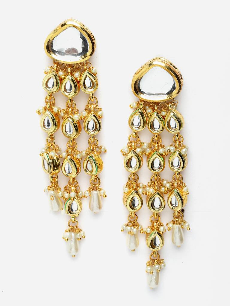 Zard Shikar  Drop Earring : DGED23043