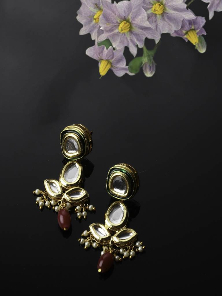 Shola Surkh Drop Earring : DGED23066