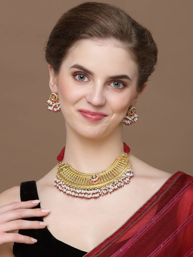 Laal Laad Drop Earring : DGED23107