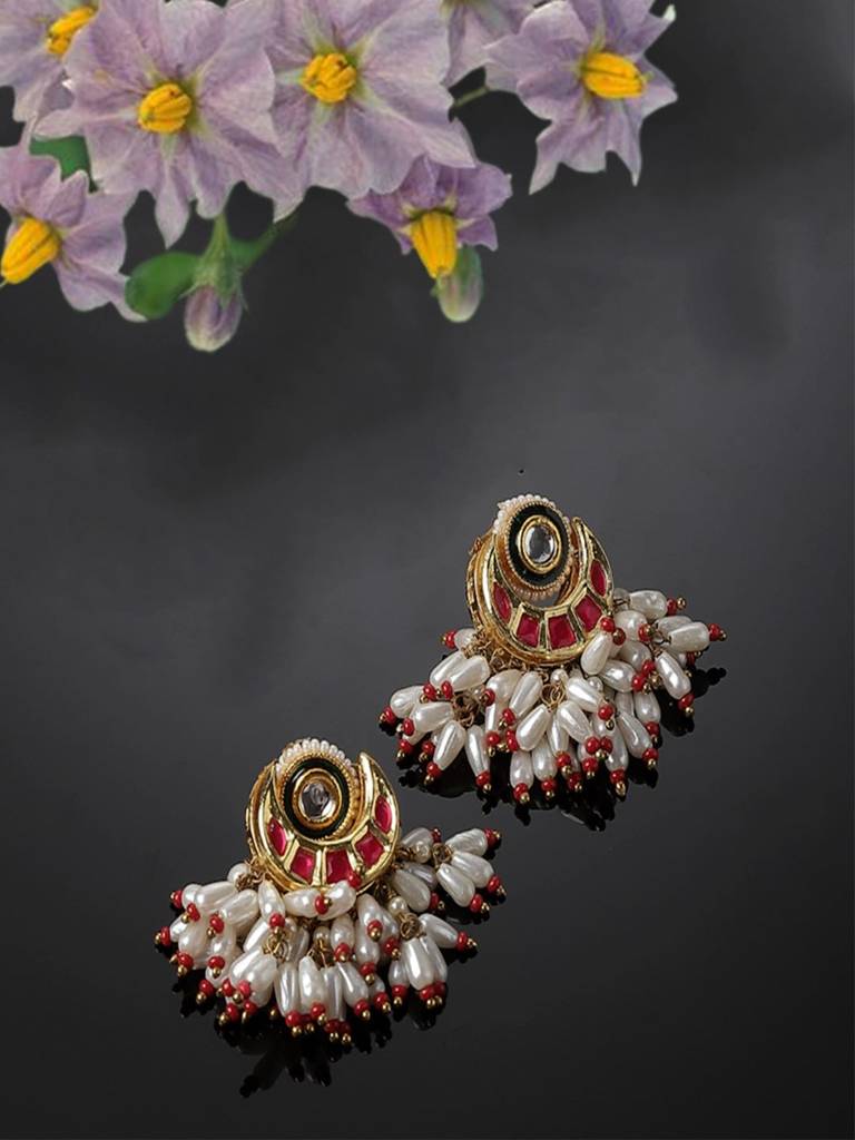 Laal Laad Drop Earring : DGED23107