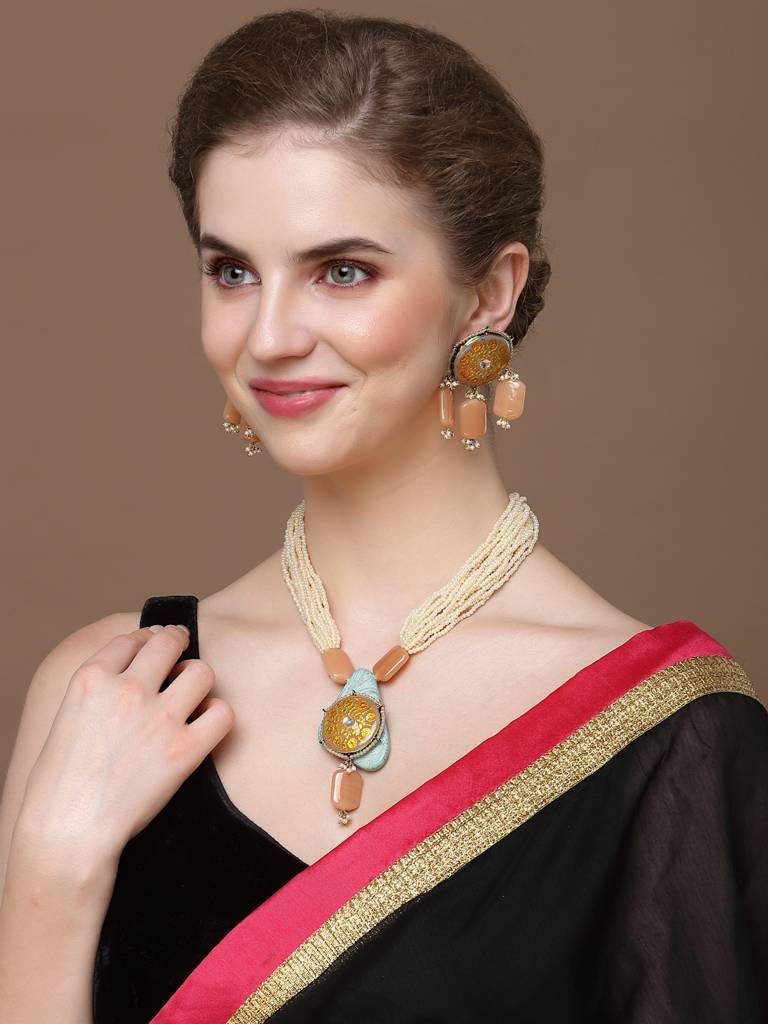 Misty Moonstone Drop Earring : DGED23112