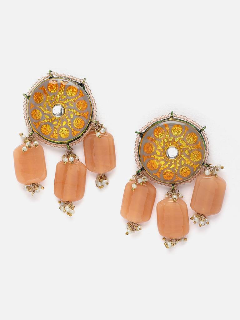 Misty Moonstone Drop Earring : DGED23112