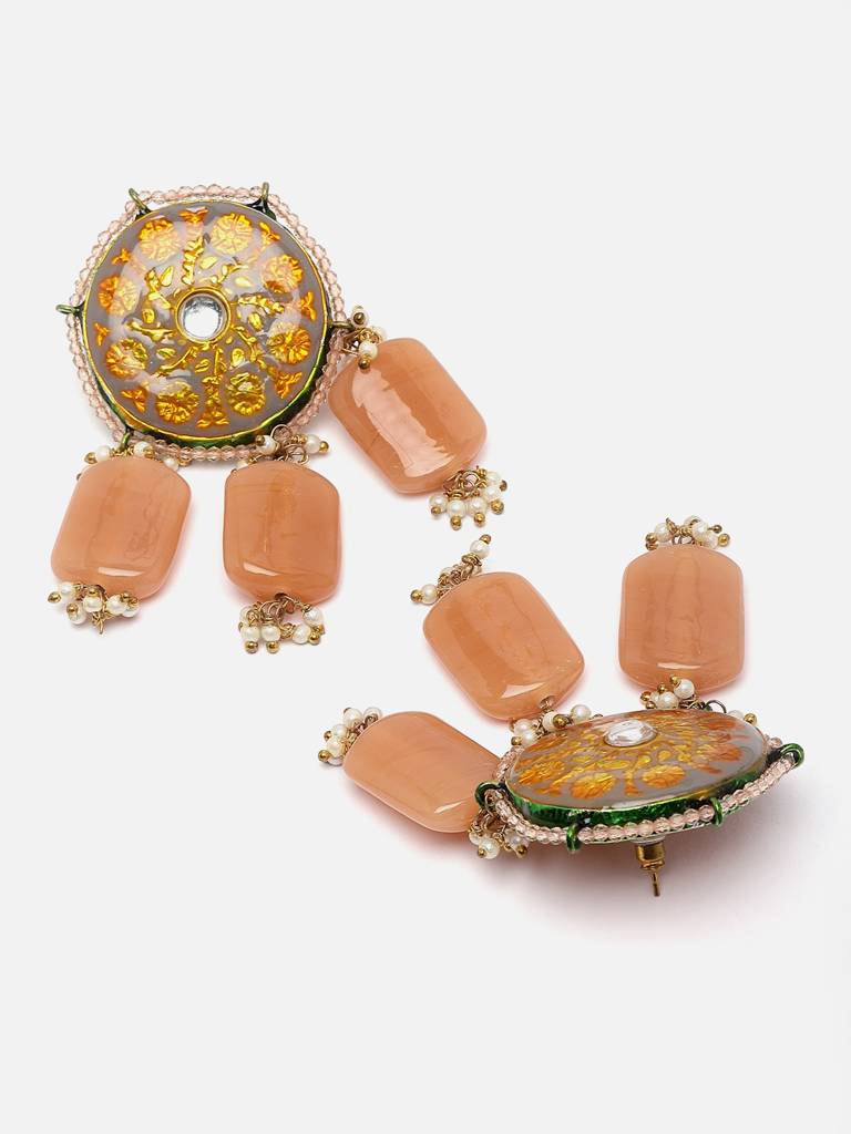 Misty Moonstone Drop Earring : DGED23112