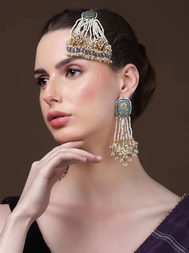 Neel Jhumka Drop Earring : DGED24005