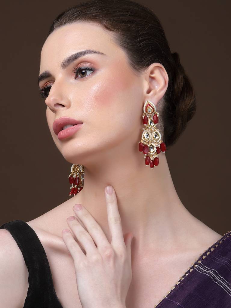Aabshaar Aag Drop Earring : DGED24008