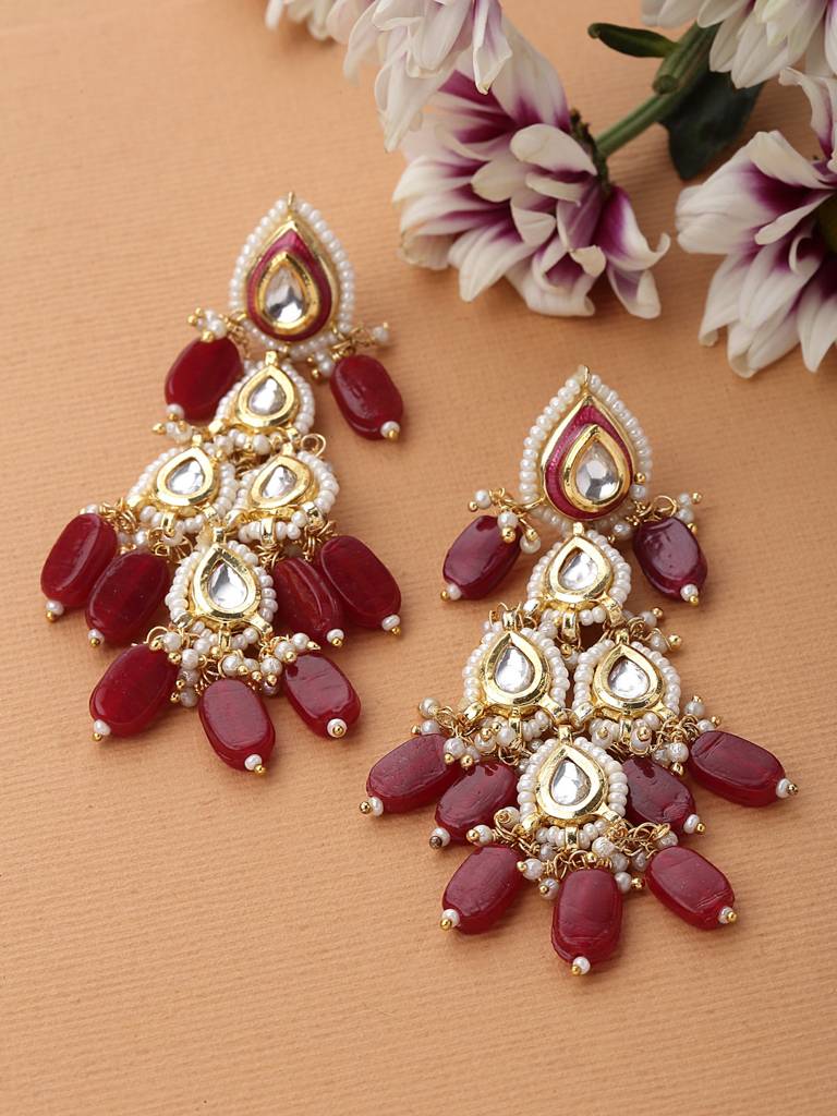 Aabshaar Aag Drop Earring : DGED24008