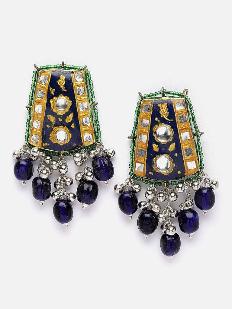 Neela Anarkali Drop Earring : DGED24014
