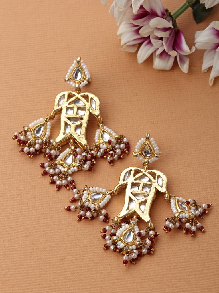 Surkh Shaan Drop Earring : DGED24019