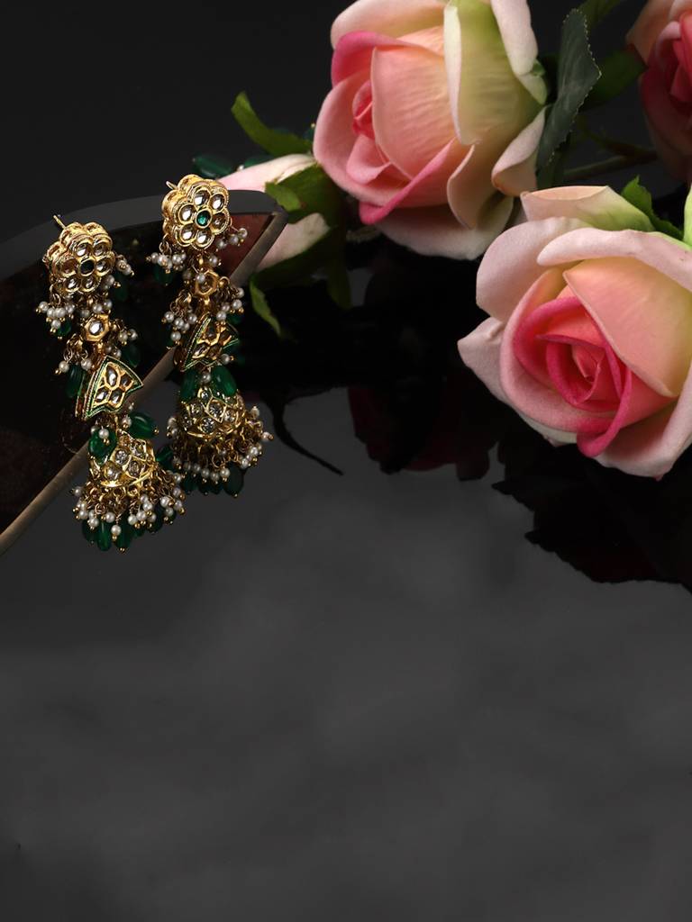 Pear Jhumka Earring : DGEJ23027