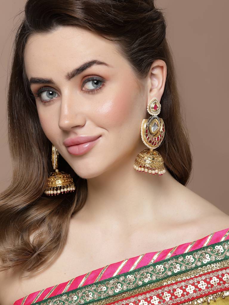 Hibiscus Haze Jhumka Earring : DGEJ23028