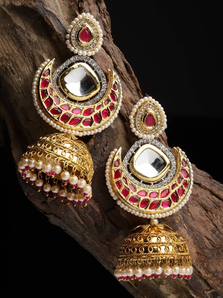 Hibiscus Haze Jhumka Earring : DGEJ23028