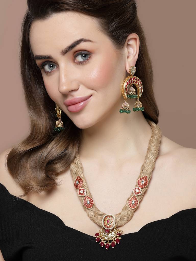 Lava Luminance Jhumka Earring : DGEJ23029