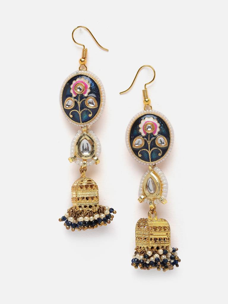 Neela Mousam Jhumka Earring : DGEJ23042