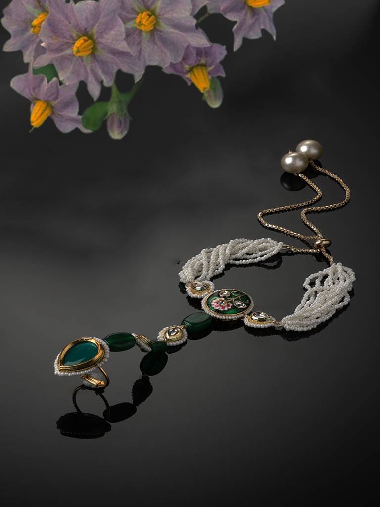 Prairie Hath Phool Hand Jewellery : DGH1H23001