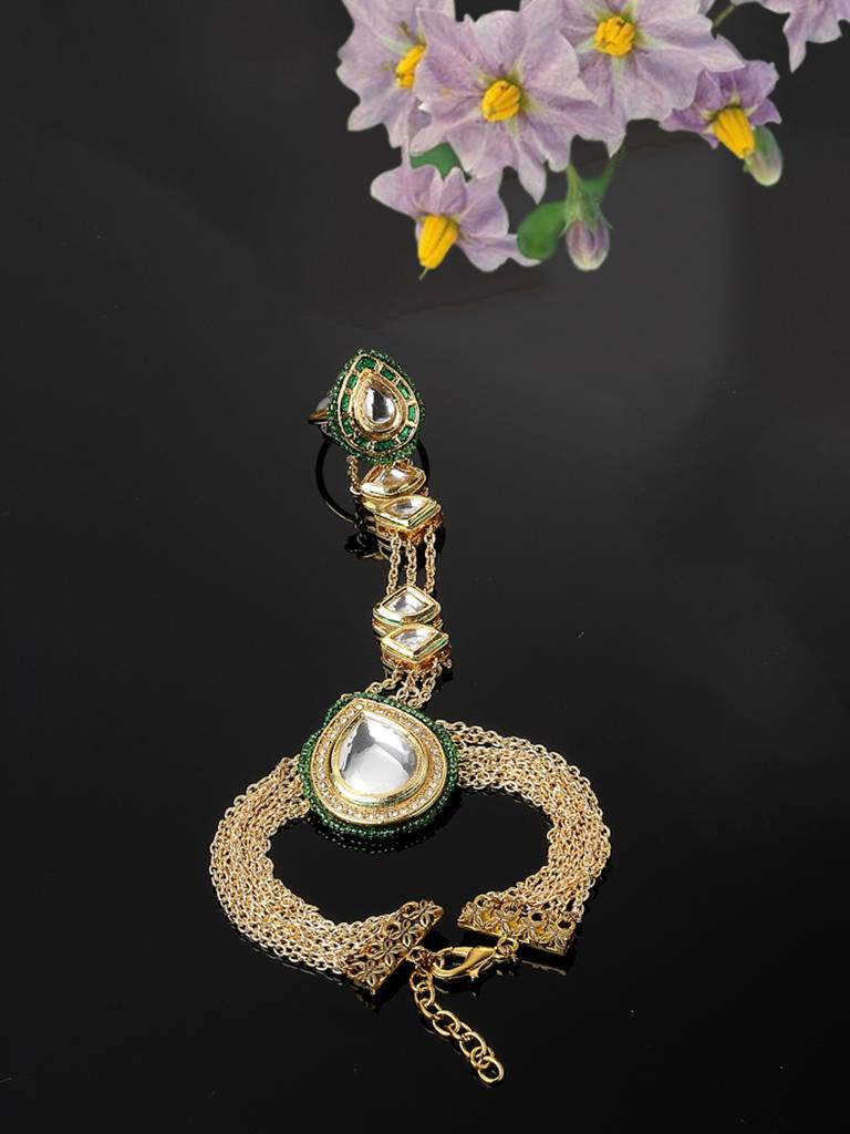 Oregano Hath Phool Hand Jewellery : DGH1H23005