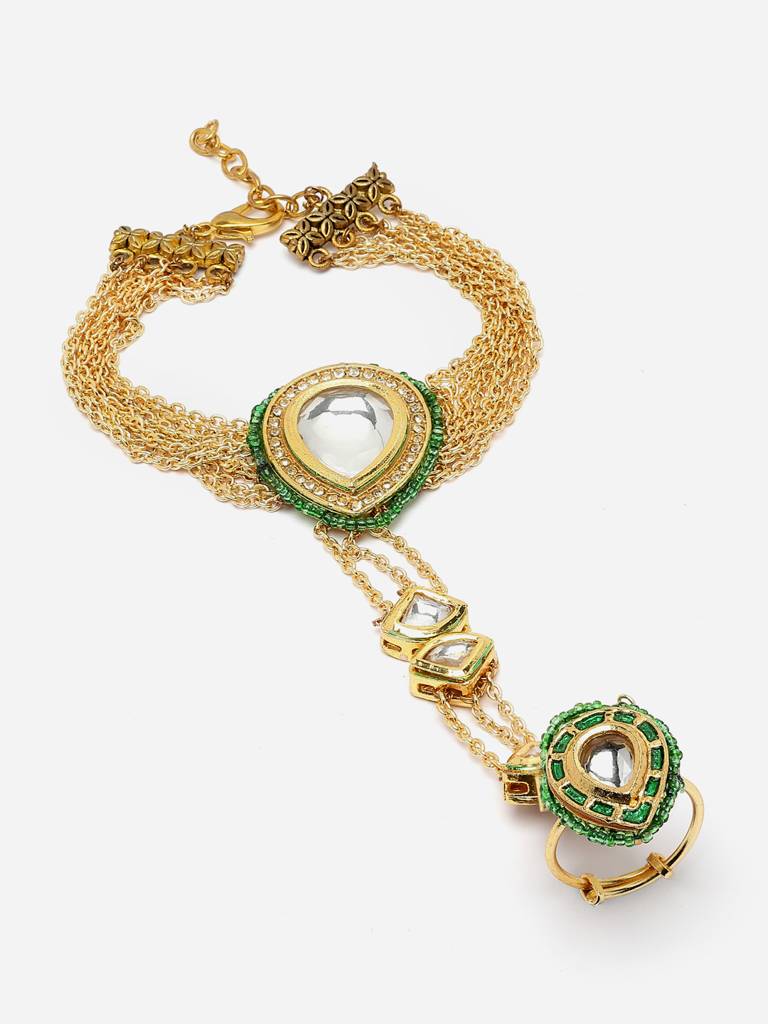 Oregano Hath Phool Hand Jewellery : DGH1H23005