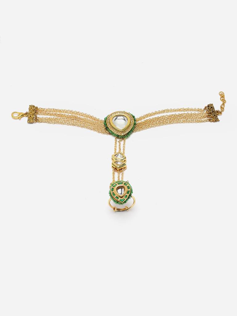 Oregano Hath Phool Hand Jewellery : DGH1H23005