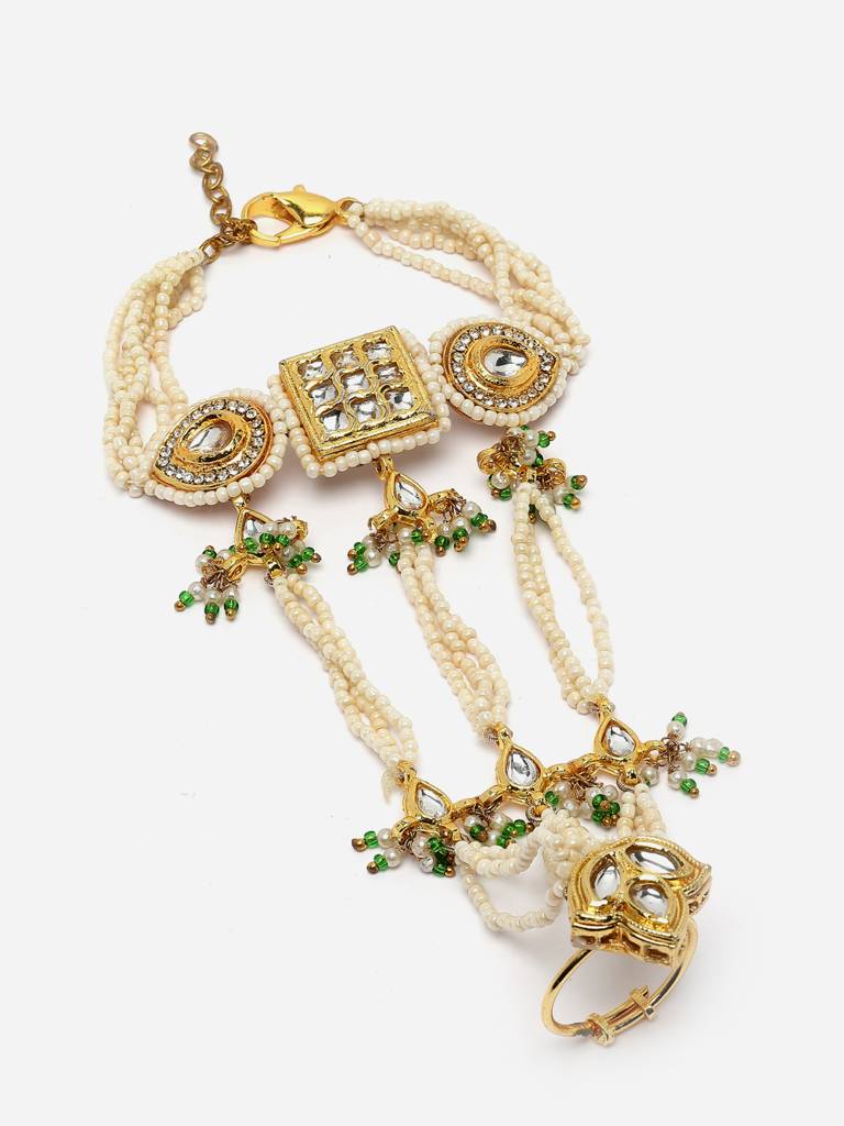 Ocean Hath Phool Hand Jewellery : DGH1H23006