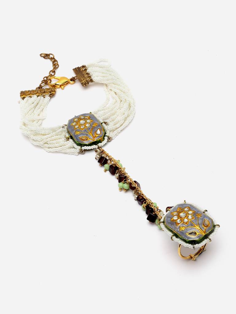 Neel Gagan Hath Phool Hand Jewellery : DGH1H23007