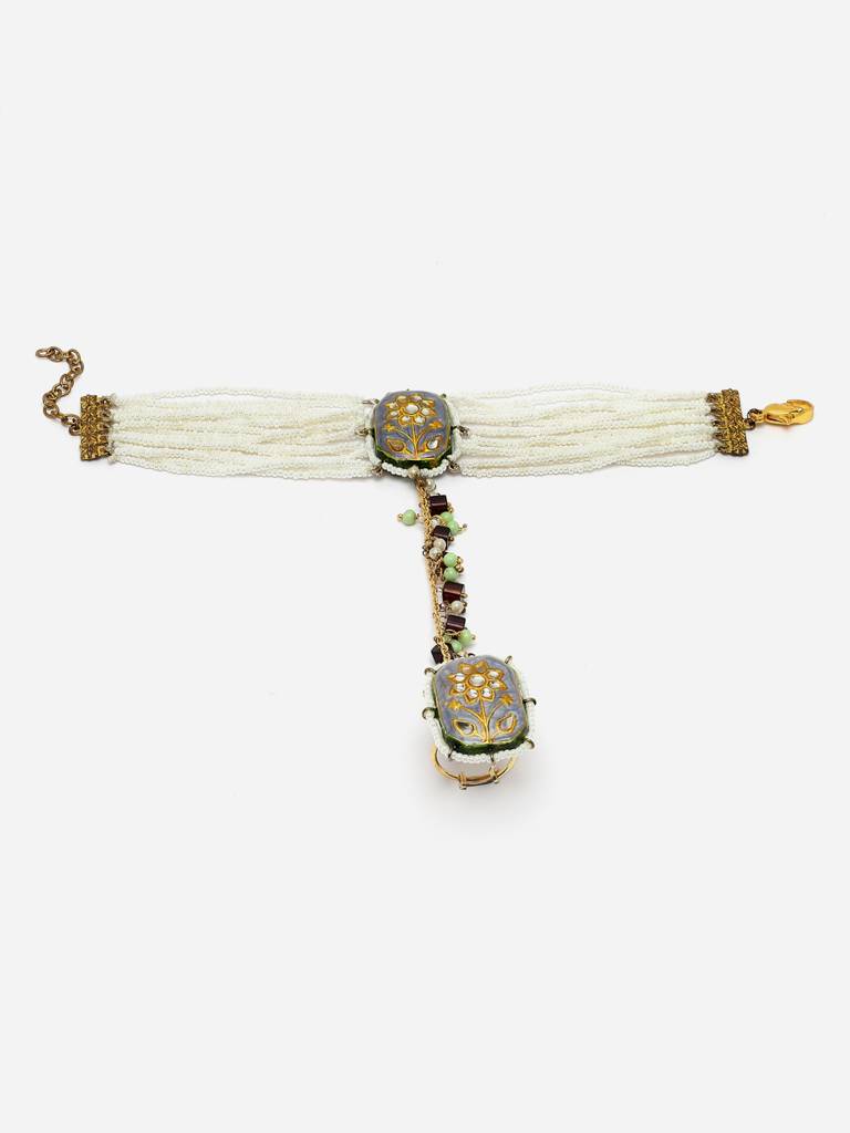 Neel Gagan Hath Phool Hand Jewellery : DGH1H23007