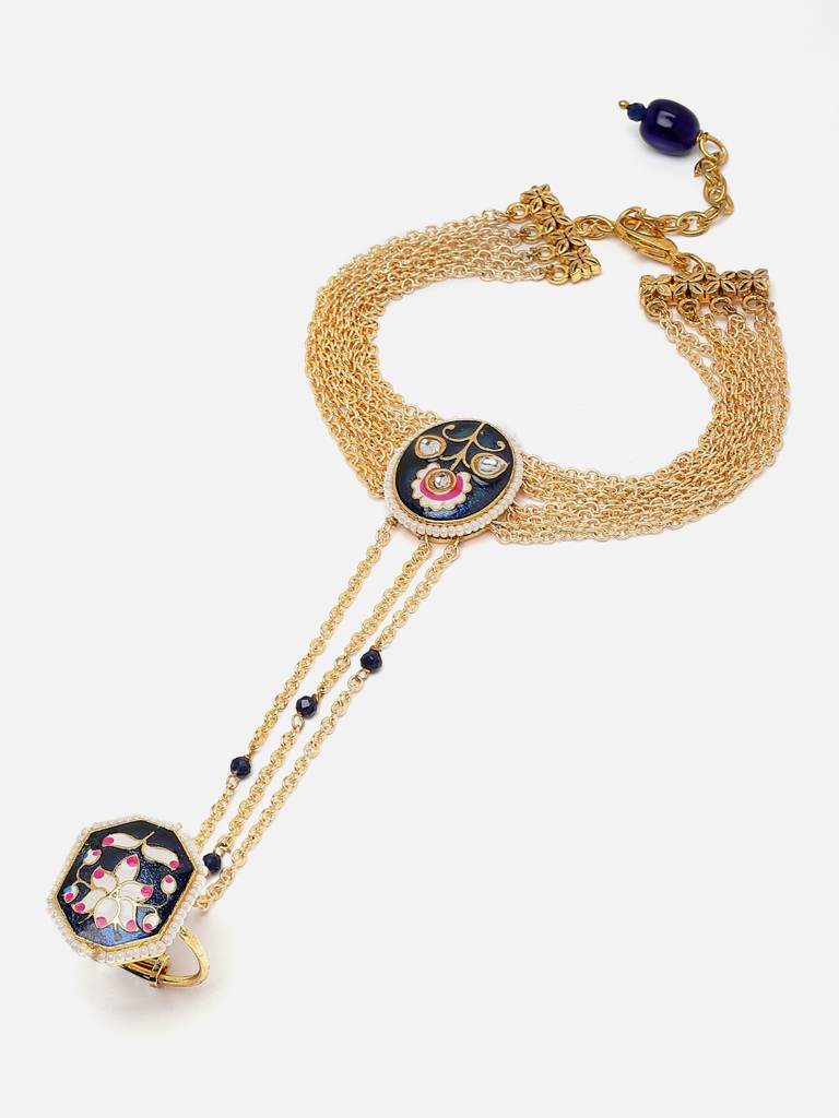 Neel Bagh Hath Phool Hand Jewellery : DGH1H23009