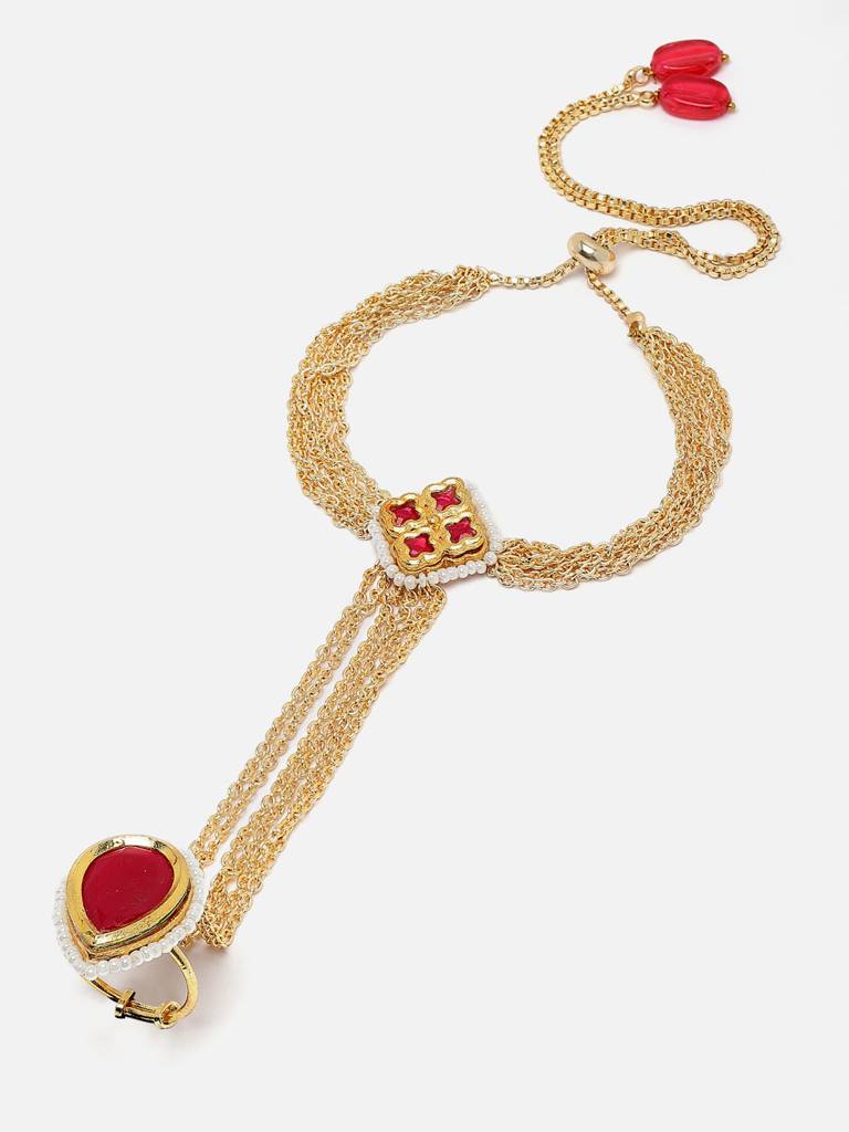 Gulnar Hath Phool Hand Jewellery : DGH1H23011