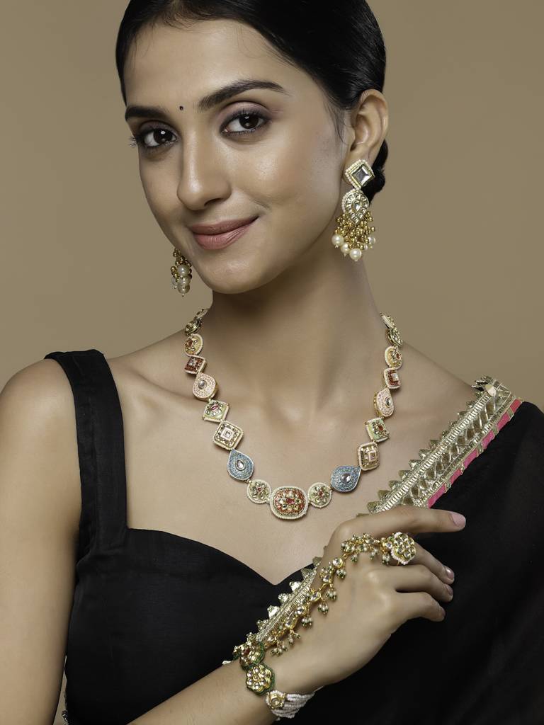 Opal Hath Phool Hand Jewellery : DGH1H24001