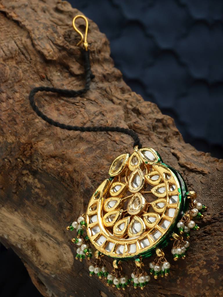 Zard Aain  Maang Tikka Hair Jewellery : DGH2M23004