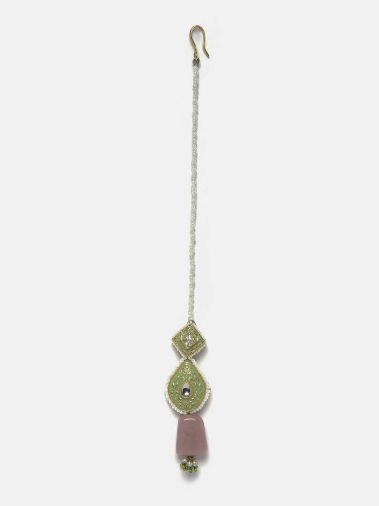 Spring Maang Tikka Hair Jewellery : DGH2M23005