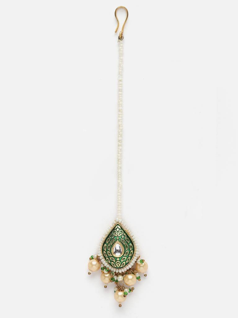 Tarragon Maang Tikka Hair Jewellery : DGH2M24005