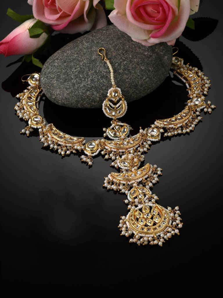 Zard Roshni  Matha Patti Hair Jewellery : DGH2MP23001