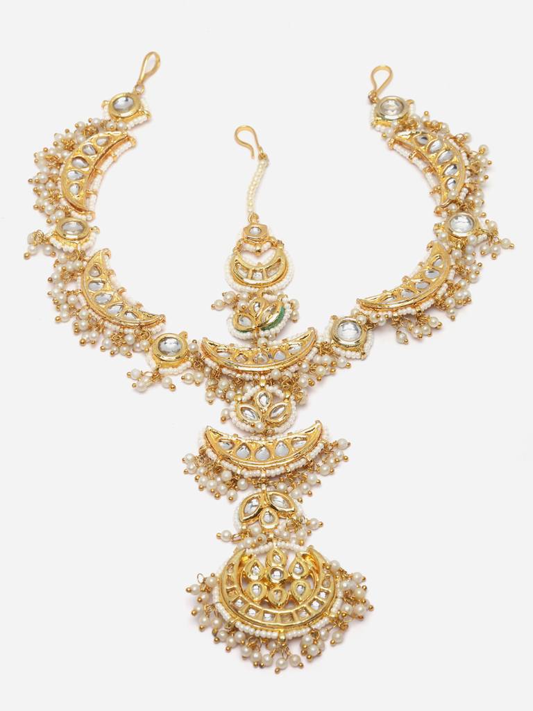 Zard Roshni  Matha Patti Hair Jewellery : DGH2MP23001