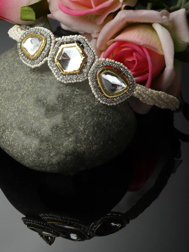 Silver Veil  Chokar Necklace : DGNC23006