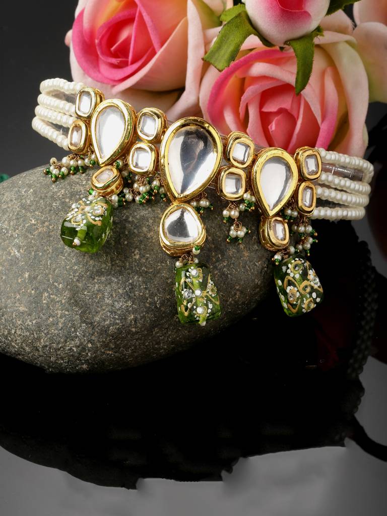 Celadon Chokar Necklace : DGNC23009