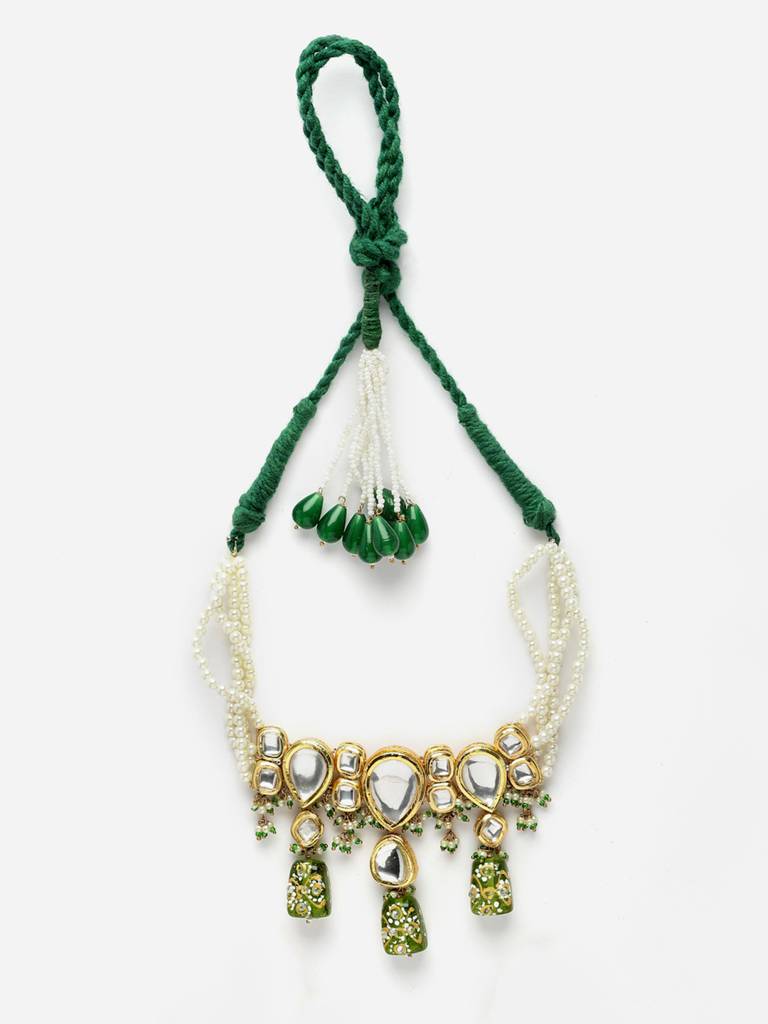 Celadon Chokar Necklace : DGNC23009