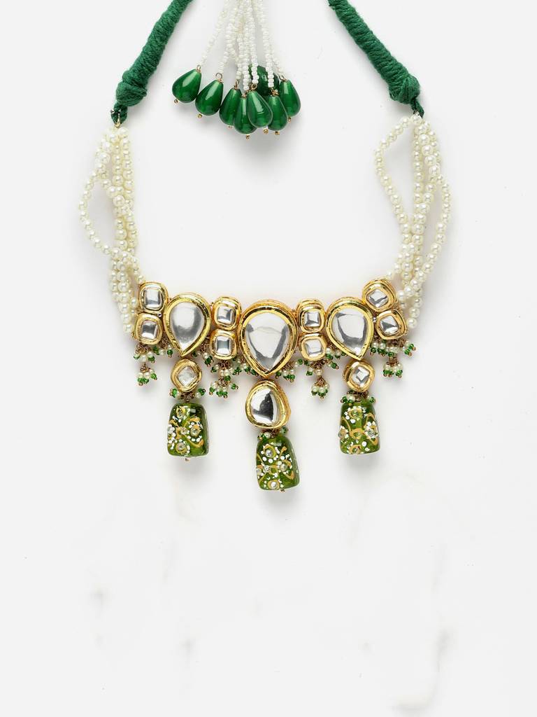 Celadon Chokar Necklace : DGNC23009